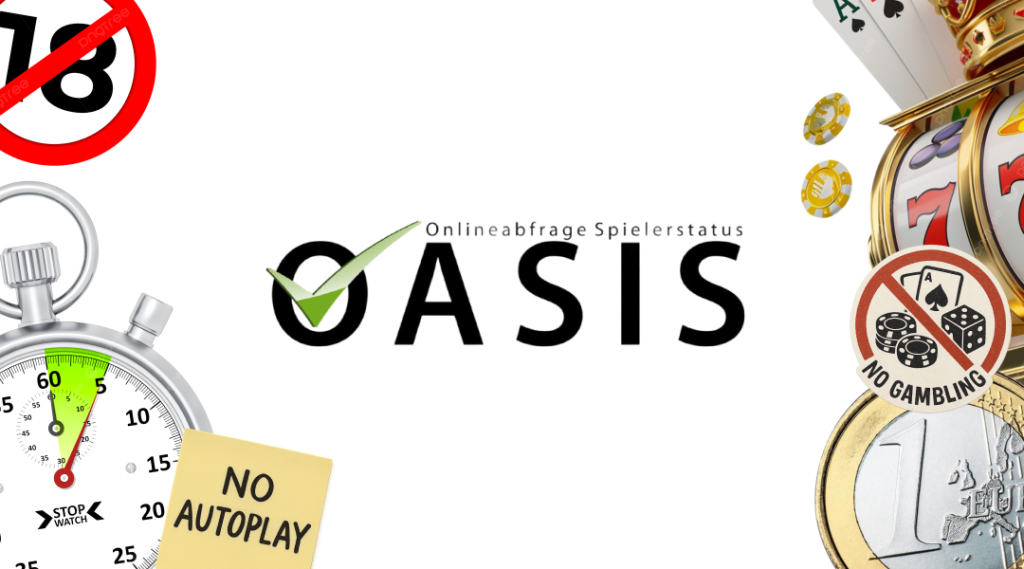 Bild mit Oasis-Logo mit der Meldung „Keine automatische Wiedergabe“